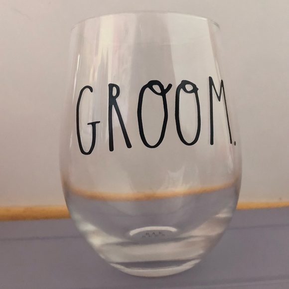 Rae Dunn BRIDE & GROOM Wine Glass Set - Picture 2 of 5
